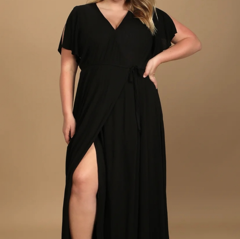 Lulus Heart of Marigold Wrap Maxi Dress